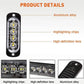 4x 4 LED Amber Recovery Strobe Flashing Grille Lightbar Lamp Truck Beacon Light
