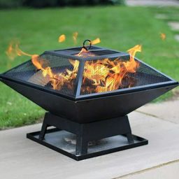 OUTDOOR FIRE PIT GARDEN FIRE PIT CAMPING PATIO HEATER LARGE LOG BURNER BBQ