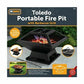 OUTDOOR FIRE PIT GARDEN FIRE PIT CAMPING PATIO HEATER LARGE LOG BURNER BBQ