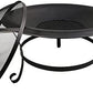 22inch Large Iron Round Bowl Fire Pit - Outdoor Firepit for Garden and Patio NEW