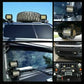 2pc 400W Car LED Work Spot Lights Flood light Lamp 4x4 Van ATV Offroad SUV Truck