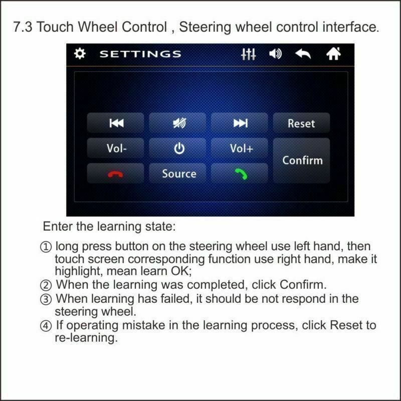 Bluetooth Car Radio Stereo 7 Inch Double 2DIN FM USB/MP5 Player Touch Screen TF