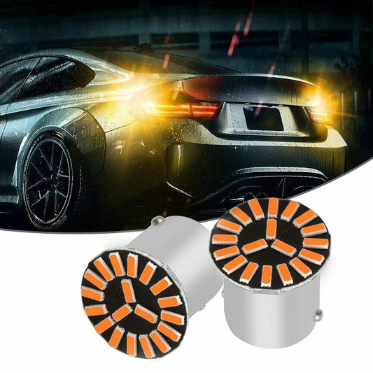 2x Amber Orange LED Rear Turn Signal Light Bulb Blinker Indicator Car Universal