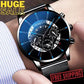 Mens Stainless Steel Wrist Watch Quartz Date Analog Sports Watches