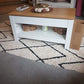 NEW Wooden Modern Coffee Sofa End Table wit Bottom Storage, Oak