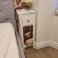 💥2 Set  Bedside Table, Wooden Nightstand with Drawer & Shelf, White💥