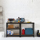 Heavy Duty Steel Galvanized 5 Tier Garage Shelving Shelf Racking Unit Storage Racks (Black)