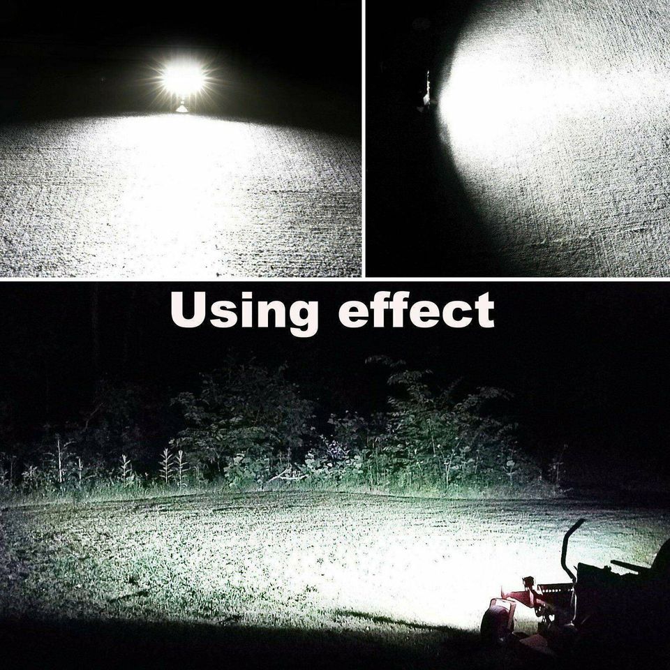 2pc 400W Car LED Work Spot Lights Flood light Lamp 4x4 Van ATV Offroad SUV Truck