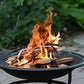 22inch Large Iron Round Bowl Fire Pit - Outdoor Firepit for Garden and Patio NEW