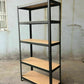 Heavy Duty Steel Galvanized 5 Tier Garage Shelving Shelf Racking Unit Storage Racks (Black)