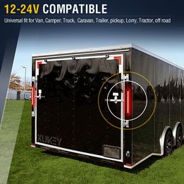 2x 12V 24V LED Rear Tail Lights Stop Light Bars Trailer Caravan Van Truck E-MARK