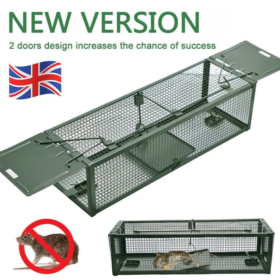Heavy Duty Rat Squirrel Trap Metal Live Pest Catchers