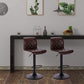 NEW! Set of 2 Bar Stools with Chrome Footrest and Base Swivel Gas Lift FREE SHIPPING