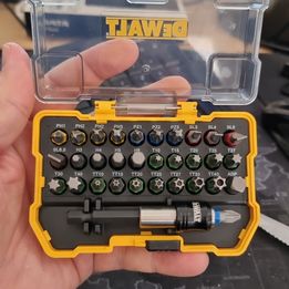 DEWALT DT7969-QZ, 32 Piece XR Professional Magnetic Screwdriver Bit Accessory Set, Yellow