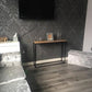 NEW  Wooden Hallway Console Table with Metal Legs (Oak)