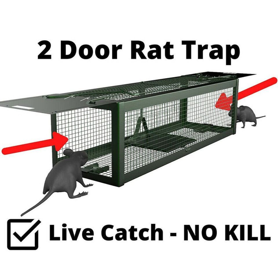 Mouse Trap Humane Live Catcher Rat Vermin Rodent Cage Pest No Kill