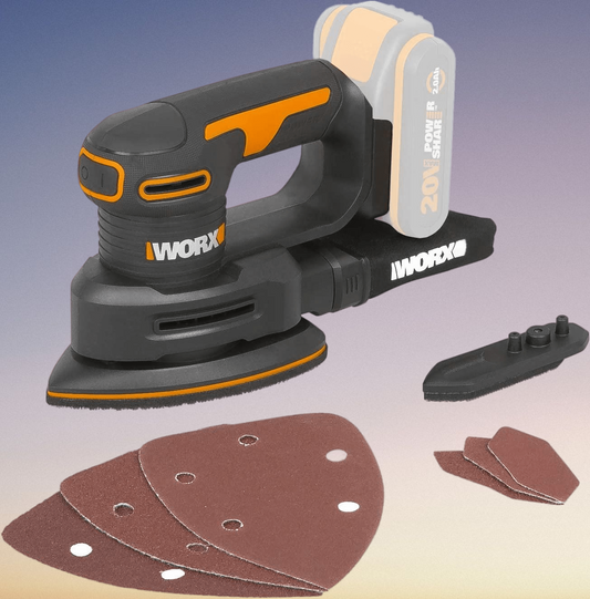 WORX 18V (20V Max) Cordless Detail Sander (Tool only)