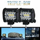 2pc 400W Car LED Work Spot Lights Flood light Lamp 4x4 Van ATV Offroad SUV Truck