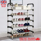 Shoe Rack Stand 5 Tier Heavy Duty Sturdy Storage Self Organiser Up to 18 Pairs