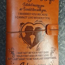 💥Valentines Gifts for Wife from Husband, Leather Journal Valentines Gifts Birthday Gifts 💥