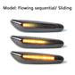 2X For BMW E90 E92 E60 E87 E82 LED Dynamic Smoked Side Indicator Turn Signal