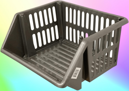4 Tier Large Stacking Baskets Storage Vegetables Rack Plastic Stackers FREE SHIPPING
