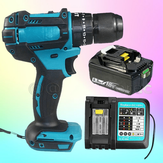 For Makita DHP482Z 18v LXT Li-Ion Cordless 2-Speed Combi Drill LED