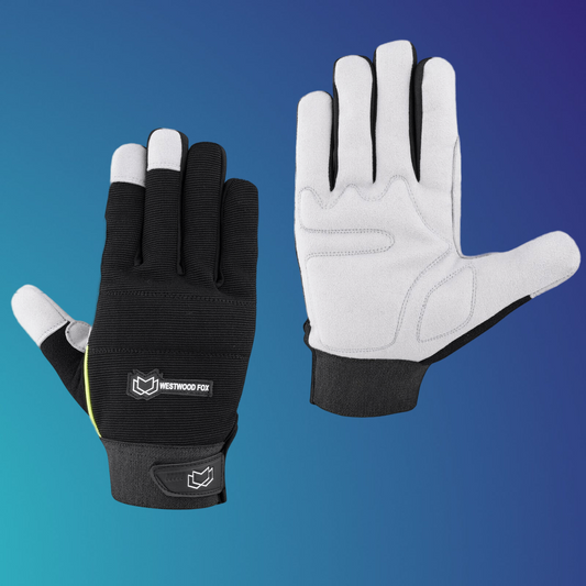 Safety Work Gloves Heavy duty Hand Protection Mechanic Gardening Builders Cut