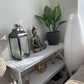 NEW! Console Table 3-Tier Entryway Table Wooden Sofa Table with Storage Shelves White