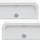 Wireless Battery-Powered Motion-Sensing Mini Stick LED Nightlights, 2-pack, White