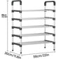 Shoe Rack Stand 5 Tier Heavy Duty Sturdy Storage Self Organiser Up to 18 Pairs