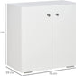 NEW! Storage Cabinet w/Two Shelves Wooden Sideboard Freestanding FREE SHIPPING