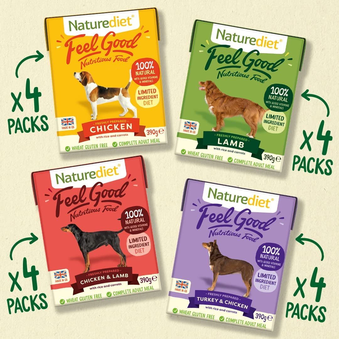 NATUREDIET Feel Good Selection Pack Complete Wet Food, 390g (Pack of 16)