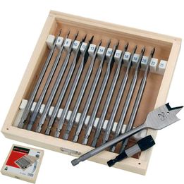 Neilsen 14pc Spade Hole Saw Flat Wood Drill Bit Set With Adaptor 6mm - 25mm FREE SHIPPING