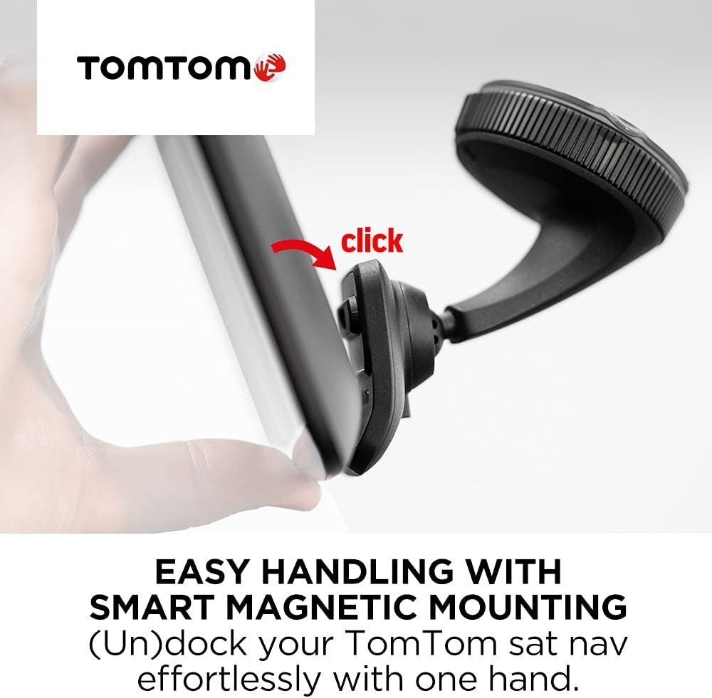 TomTom Sat Nav Windscreen Mount Click-and-Drive plus Car Charger and USB Cable