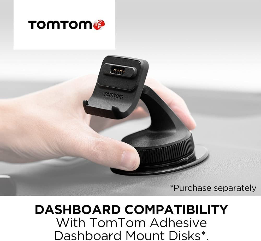 TomTom Sat Nav Windscreen Mount Click-and-Drive plus Car Charger and USB Cable