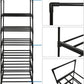 6 Tier Metal Stackable Shoe Storage Racks Organizer Hold up to 12 Pairs of Shoes