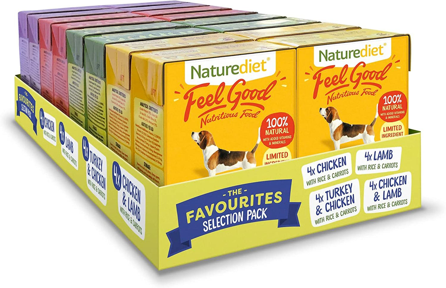 NATUREDIET Feel Good Selection Pack Complete Wet Food, 390g (Pack of 16)