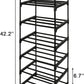 6 Tier Metal Stackable Shoe Storage Racks Organizer Hold up to 12 Pairs of Shoes