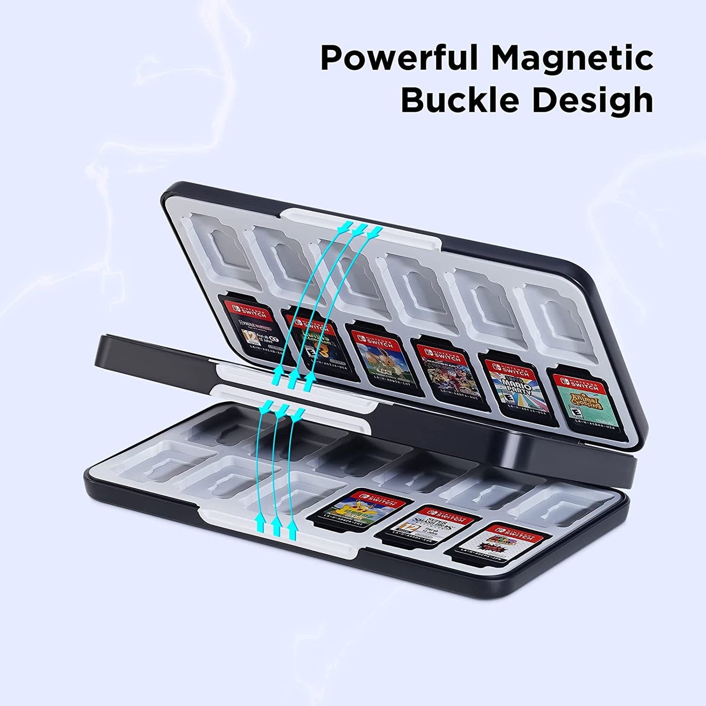 48-Slot Switch Game Case for Nintendo Switch, The Game Cartridge Case