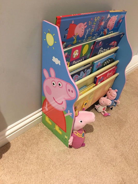 Kids Wooden Sling Bookcase - Bedroom Storage FREE SHIPPING