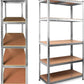 5 Shelf Steel Garage Utility Rack, Adjustable Shelves Heavy Duty Shelving Unit Storage