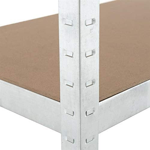 5 Shelf Steel Garage Utility Rack, Adjustable Shelves Heavy Duty Shelving Unit Storage