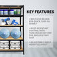5 Tier Garage Shelving Unit Metal Storage Shelves Boltless Heavy Duty