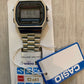CASIO Retro Classic Unisex Digital Bracelet Watch-A168WA- Silver