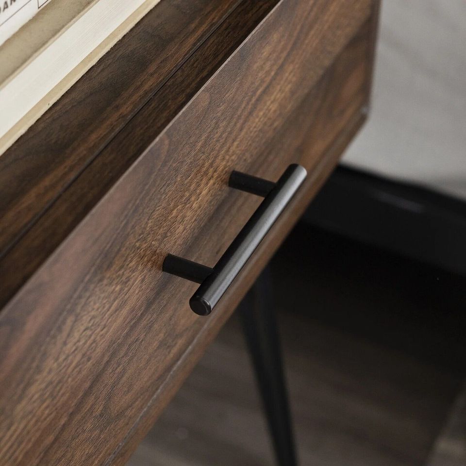 Modern Single Drawer Hairpin Leg Side End Bedside Wood Table FREE SHIPPING