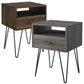 Modern Single Drawer Hairpin Leg Side End Bedside Wood Table FREE SHIPPING