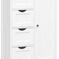 Bathroom Floor Storage Cabinet, Wooden Storage Unit with 4 Drawers, White