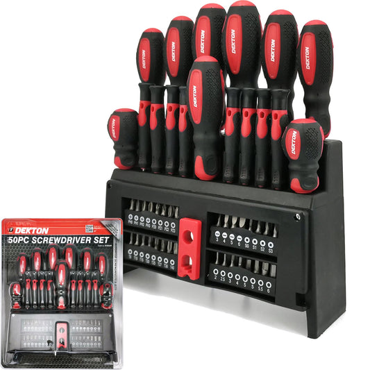 50 Pcs Dekton Screwdriver Set Home DIY Tool Kit Repair Precision Hand Tools