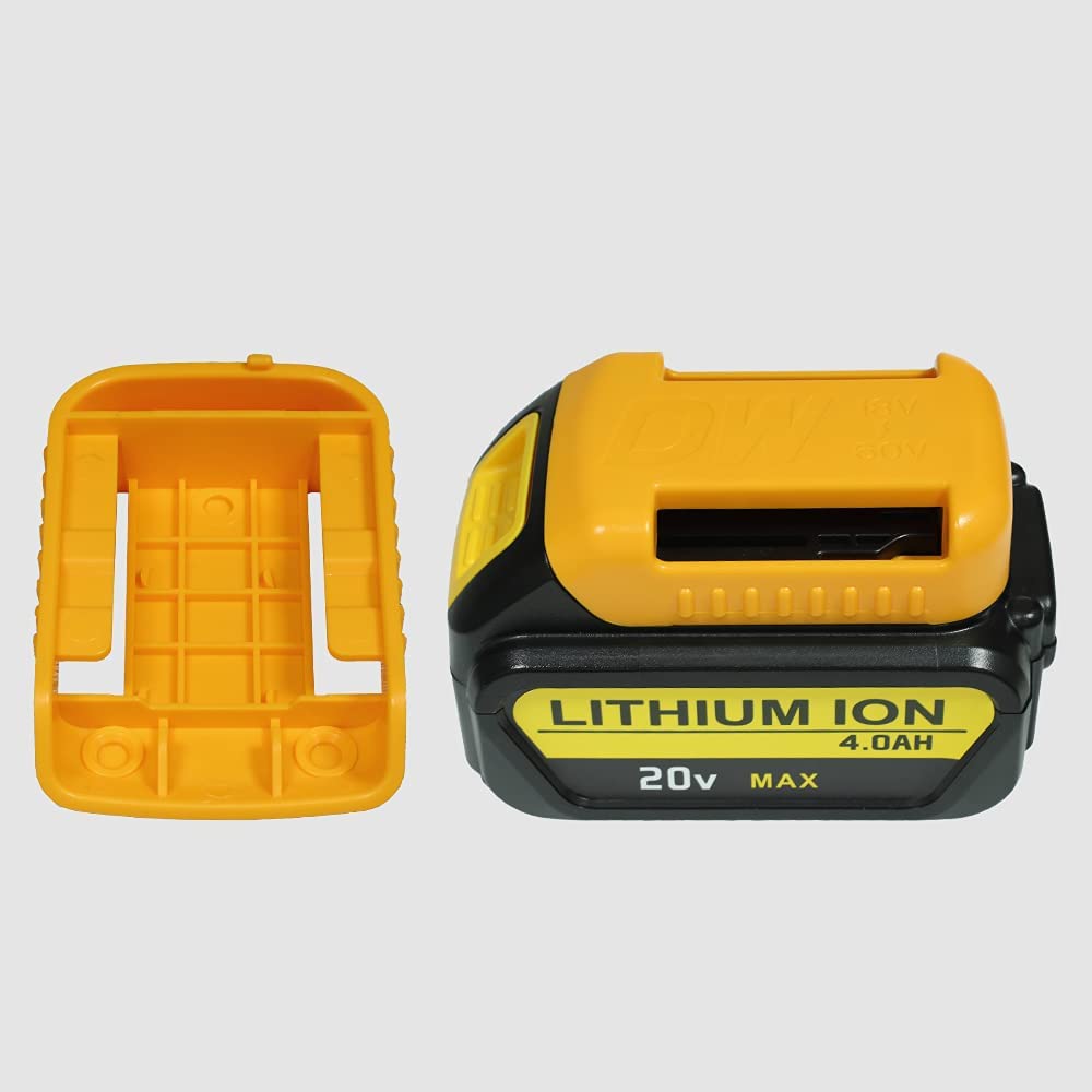 5 PCS Tool Battery Holder Mount for Dewalt Battery Cover Belt Clip Battery Dock Holder
